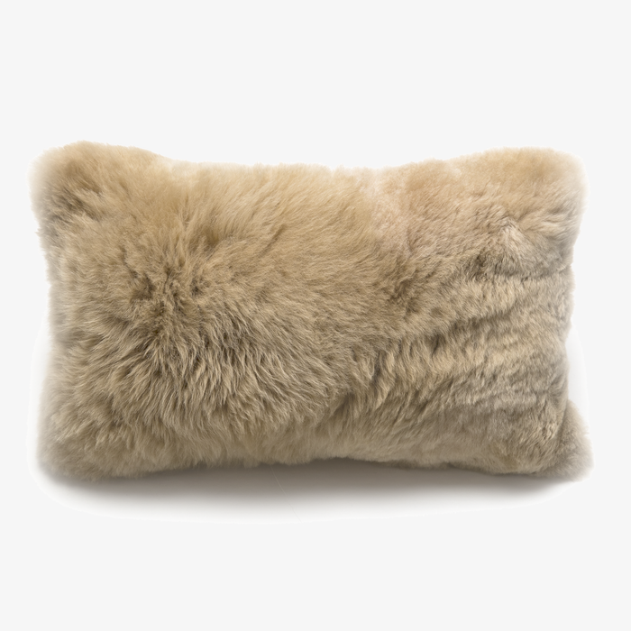 Alpaca Lumbar Pillow Champagne