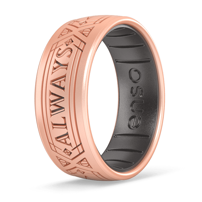 Harry Potter Silicone Ring - Always - Rose Gold