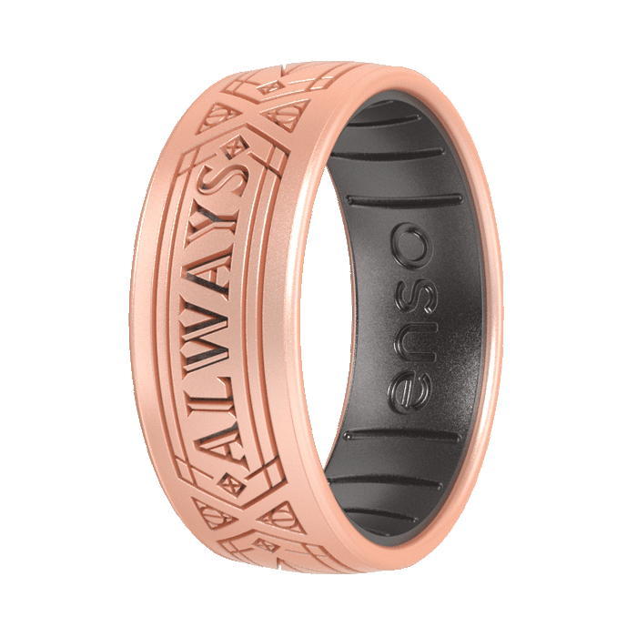 Harry Potter Silicone Ring - Always - Rose Gold