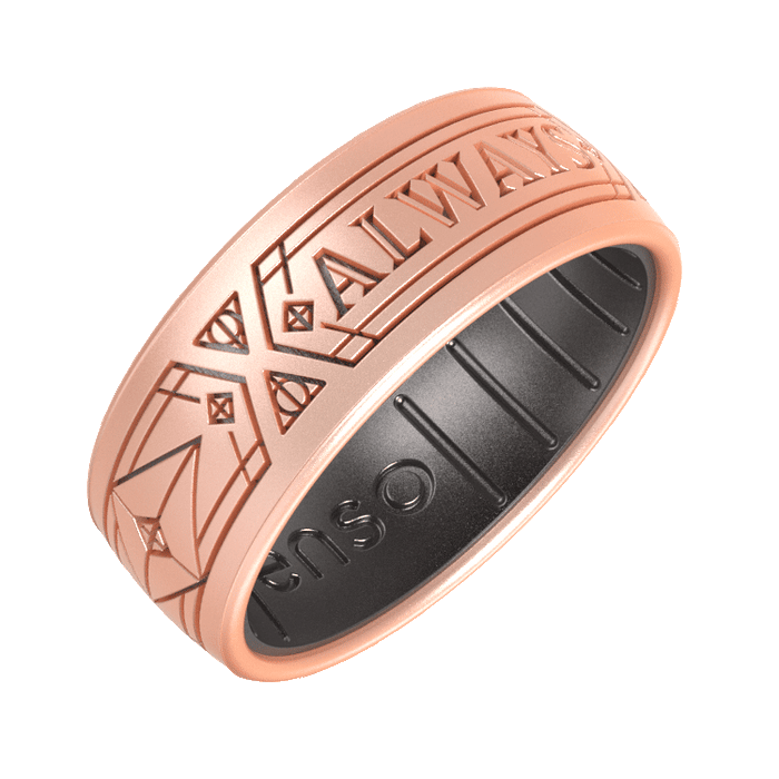 Harry Potter Silicone Ring - Always - Rose Gold