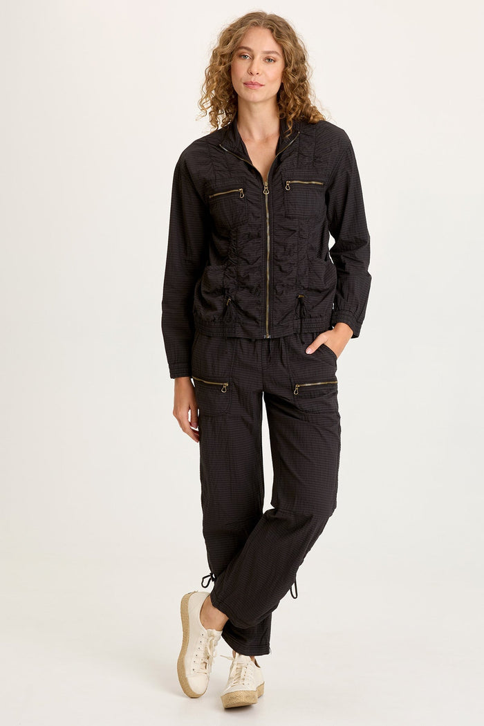 XCVI Amis Textured Cinchable Bomber
