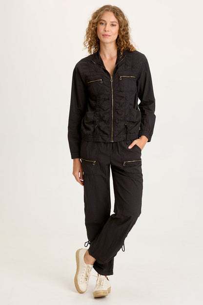 XCVI Amis Textured Cinchable Bomber