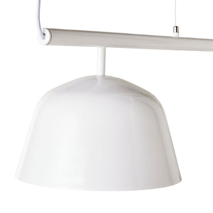 Anglesea 3 Light Metal Shade Pendant White 120cm