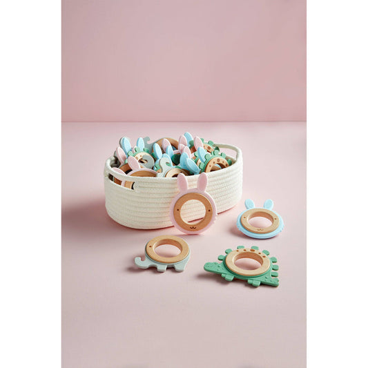Animal Silicone Teether Ring- Sold Individually