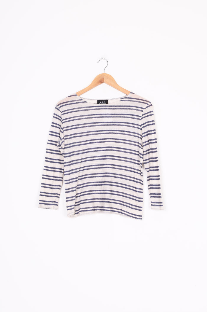 A.P.C Womens Cream Top Size M