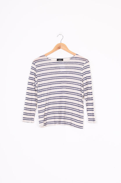 A.P.C Womens Cream Top Size M