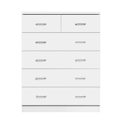 Artiss 6 Chest of Drawers - ANDES White -Home Living Store - -