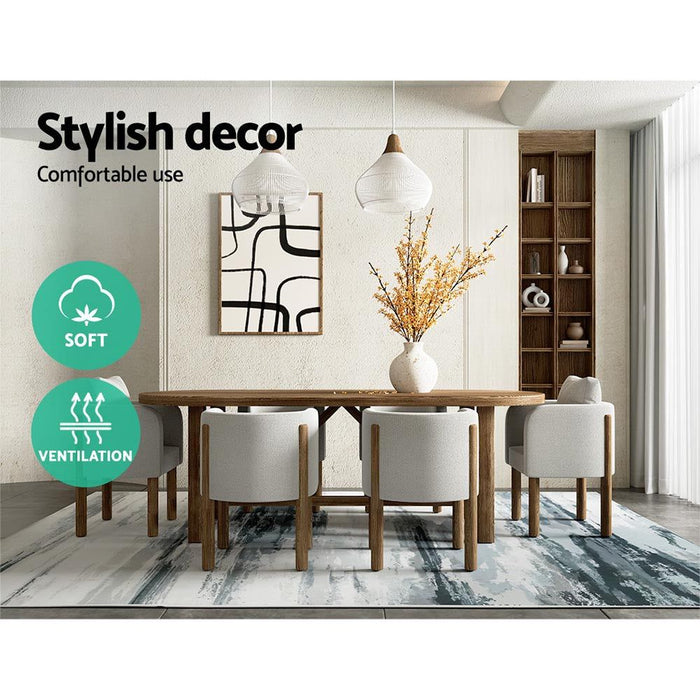 Artiss Floor Rug 200x290 Washable Mat Carpet Short Pile Poca -Home Living Store - -