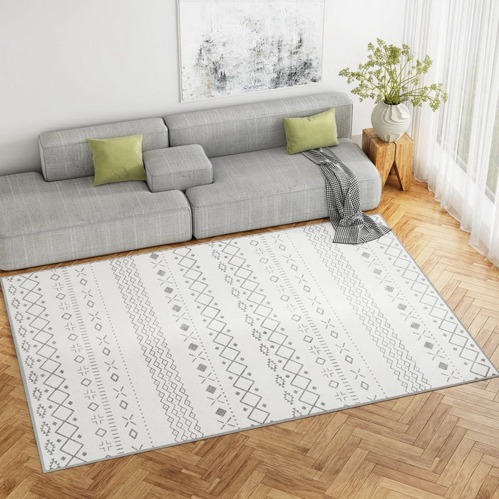 Artiss Floor Rugs 200x290cm Washable Area Mat Large Carpet Soft Short Pile Una -Home Living Store - -