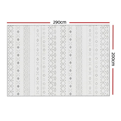 Artiss Floor Rugs 200x290cm Washable Area Mat Large Carpet Soft Short Pile Una -Home Living Store - -