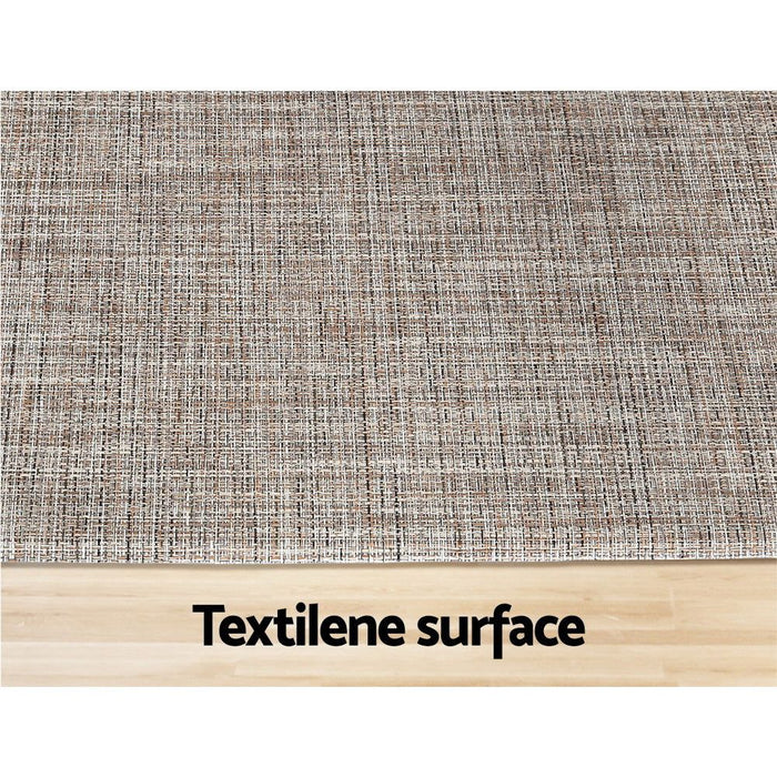 Artiss Kitchen Mat 45x150cm Textilene Floor Rug Carpet Non-slip -Home Living Store - -