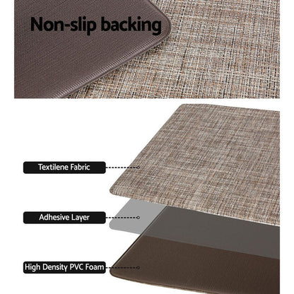 Artiss Kitchen Mat 45x150cm Textilene Floor Rug Carpet Non-slip -Home Living Store - -
