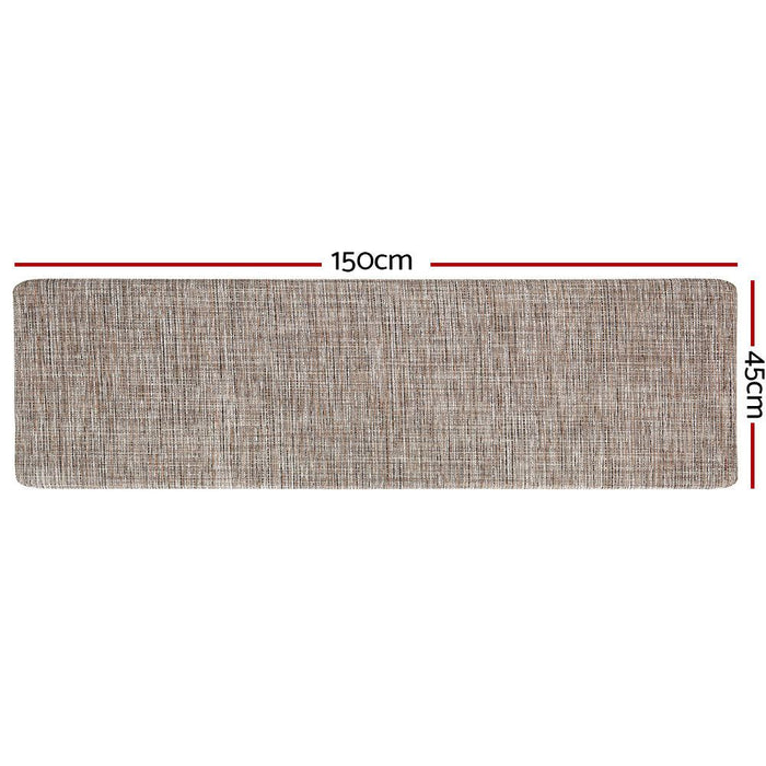 Artiss Kitchen Mat 45x150cm Textilene Floor Rug Carpet Non-slip -Home Living Store - -