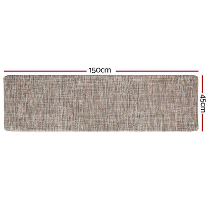 Artiss Kitchen Mat 45x150cm Textilene Floor Rug Carpet Non-slip -Home Living Store - -