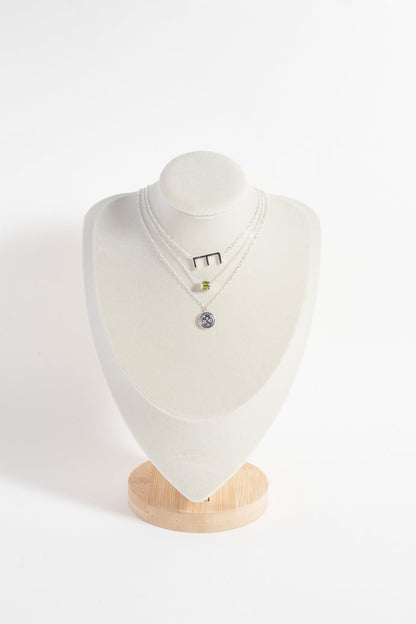 August Birthstone Precious Pendant Necklace