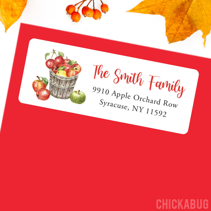 Autumn Apple Address Labels