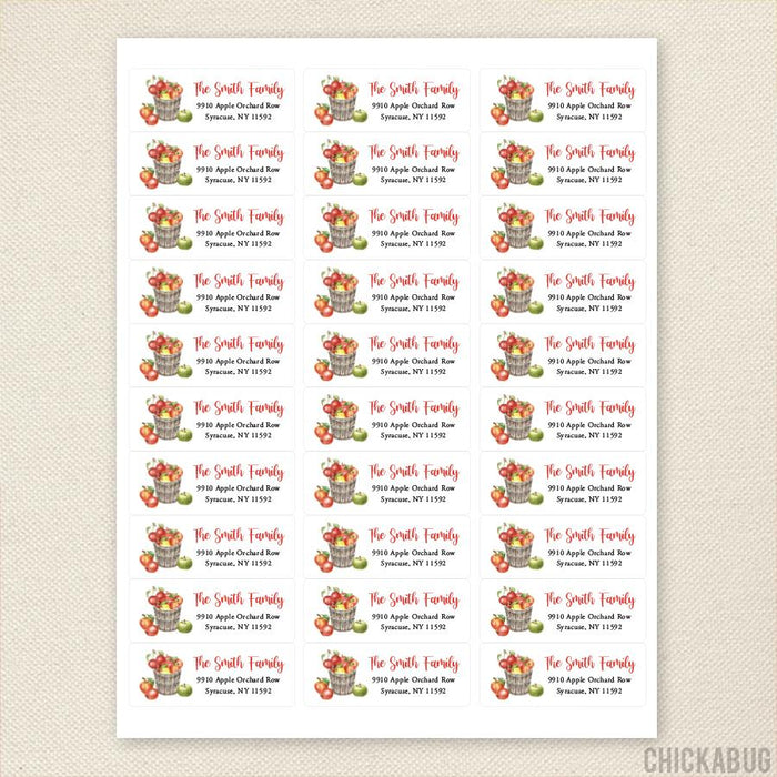 Autumn Apple Address Labels