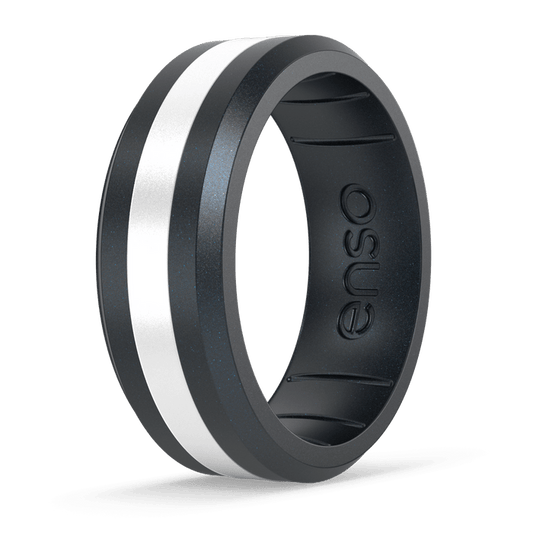 Axis Ring - Black Pearl & Pearl