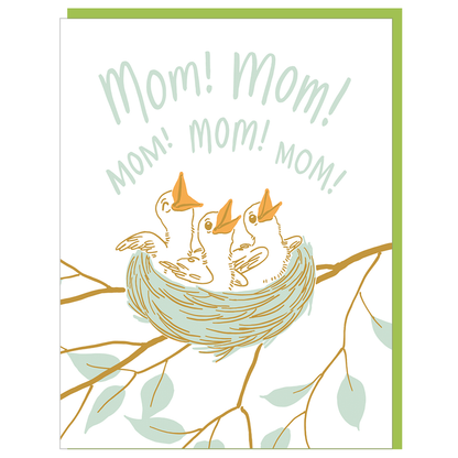 Baby Birds Mother's Day Card