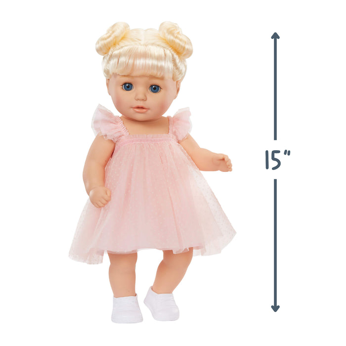 Doll is 15 inches tall