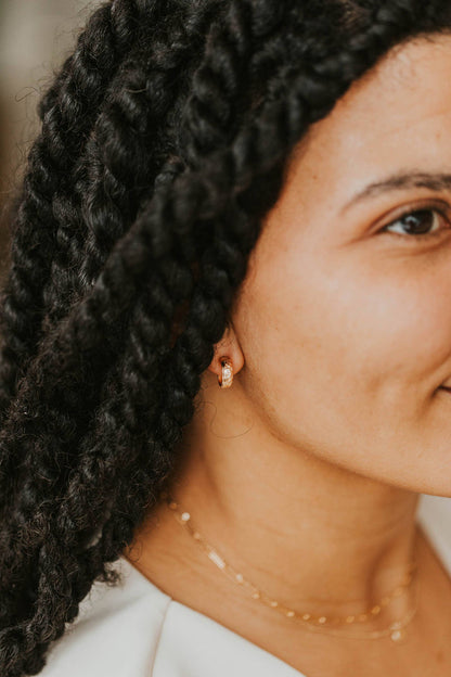 Baby Flora Hoops | 14kt Gold Fill or Sterling Silver