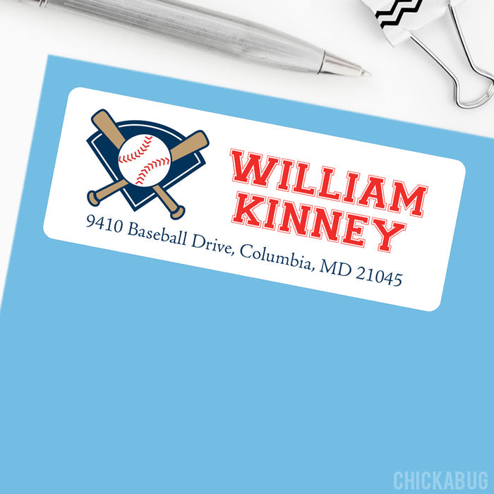 Baseball Address Labels