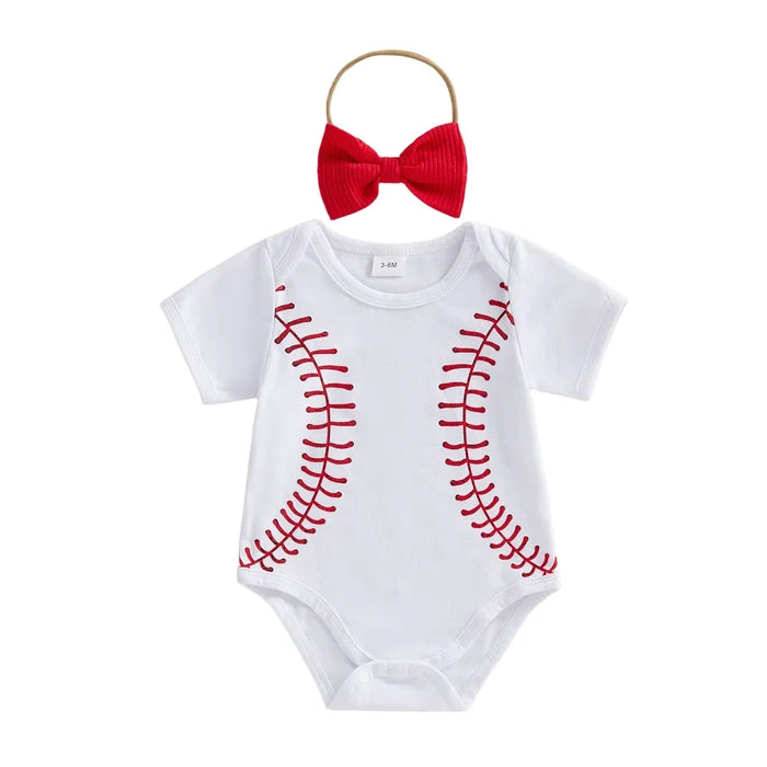 BASEBALL Onesie with Headband