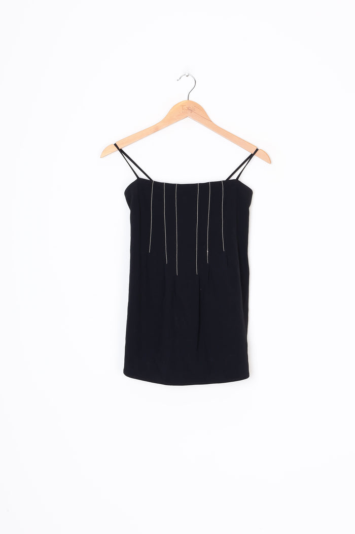 Bassike Womens Black Top Size 2
