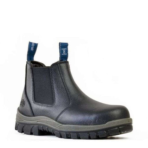 Bata Hercules Ankle Safety Boot-Slip On Black US12
