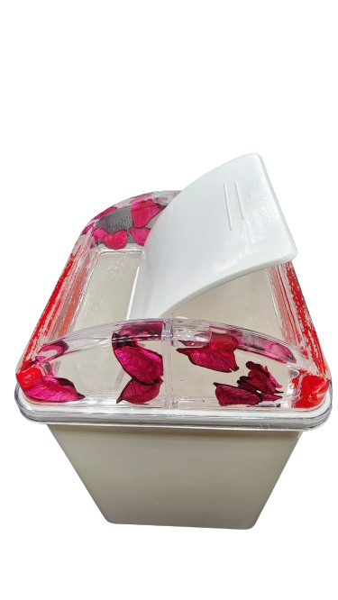 Bathroom Accessories Set Flower Petals Design