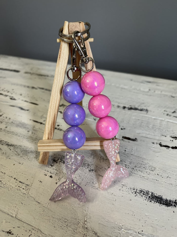 Bead and Tassel Keychain/Purse Charm