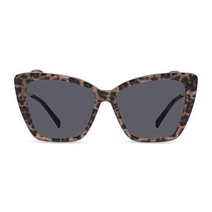 prescription sunglasses - diff eyewear becky ii cat eye glasses with a leopard tortoise frame