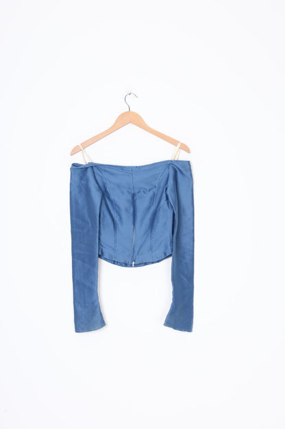 Benjamin Alexander Womens Blue Top Size 6