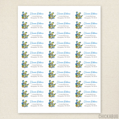 Birds and Birdhouses Address Labels