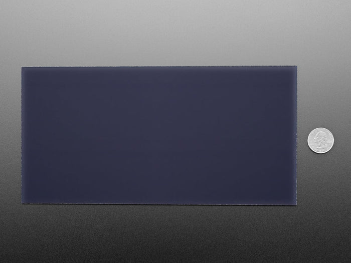 Black LED Diffusion Acrylic Panel - 10.2" x 5.1" (0.1" / 2.6mm thick) by The Pi Hut - The Pi Hut