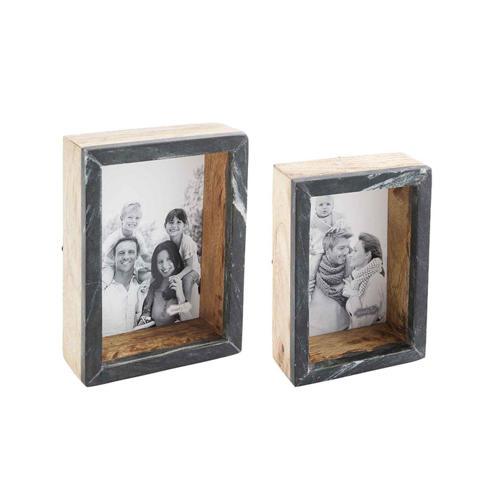 Black Marble Block Frames