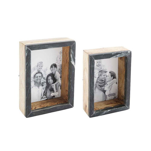 Black Marble Block Frames