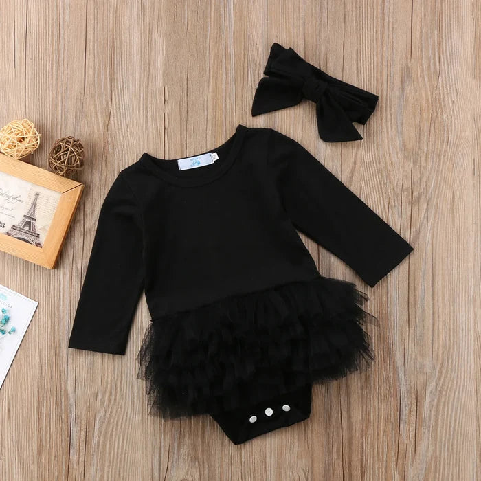 BLACK SWAN Tulle Romper