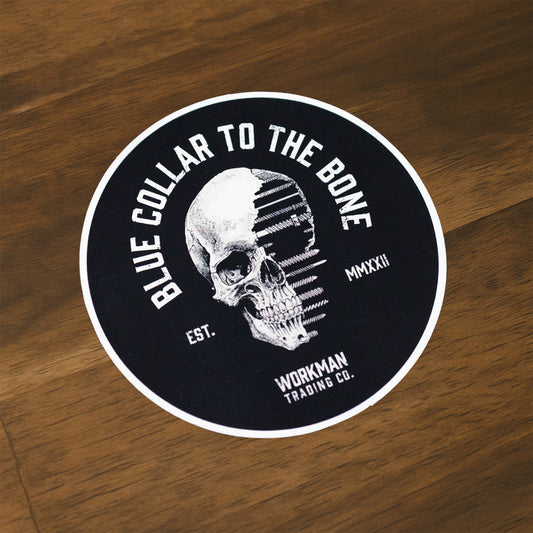 Blue Collar To The Bone - Sticker
