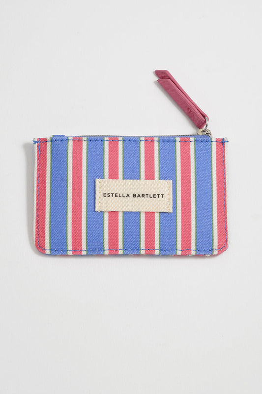 Blue Stripe Card Purse