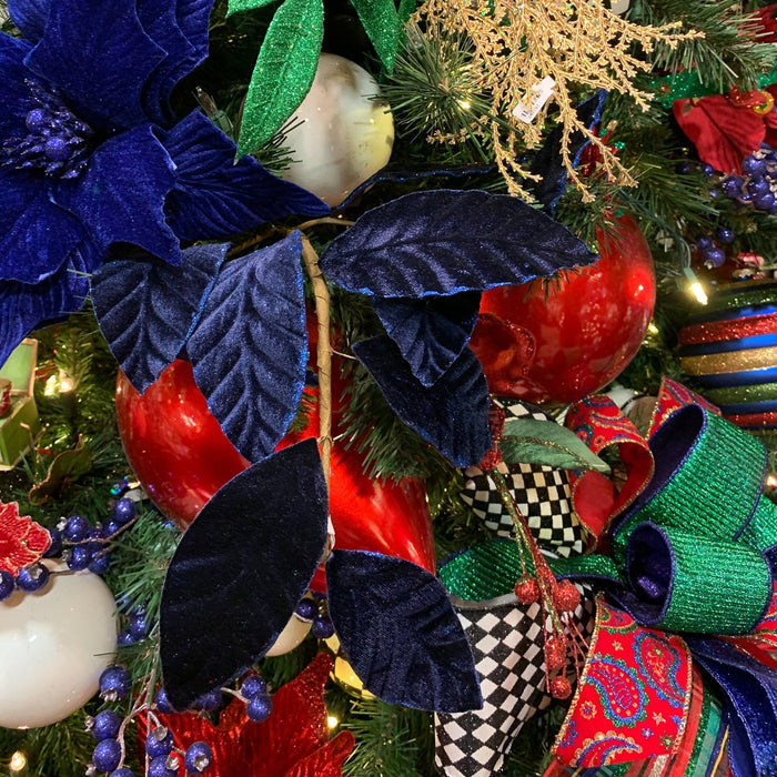 Blue Velvet Magnolia Leaf Spray