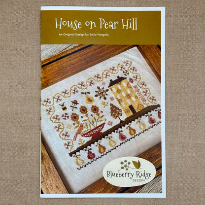 Blueberry Ridge Design - House on Pear Hill - Cross Stitch Chart and/or Roxy Floss Co Threads