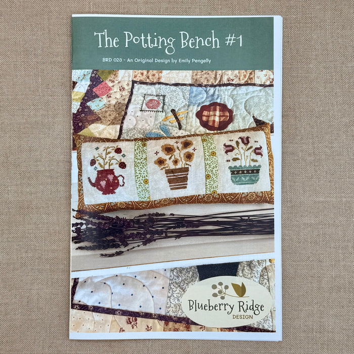 Blueberry Ridge Design - The Potting Bench #1 - Cross Stitch Chart and/or Roxy Floss Co Threads