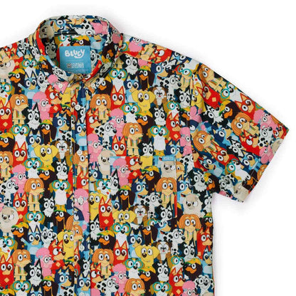 RSVLTS XS Bluey Short Sleeve Shirt Bluey "Primary Pals" – KUNUFLEX Short Sleeve Shirt
