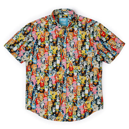 RSVLTS Bluey Short Sleeve Shirt Bluey "Primary Pals" – KUNUFLEX Short Sleeve Shirt