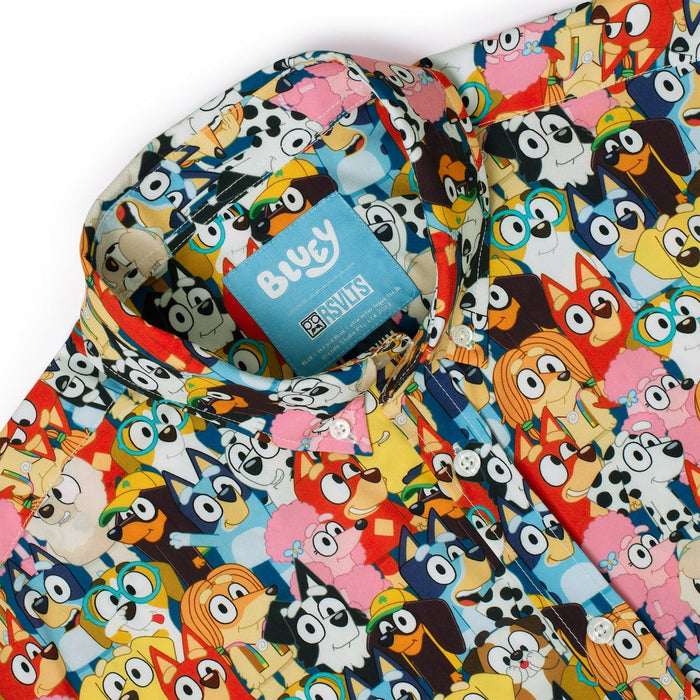 RSVLTS Bluey Short Sleeve Shirt Bluey "Primary Pals" – KUNUFLEX Short Sleeve Shirt