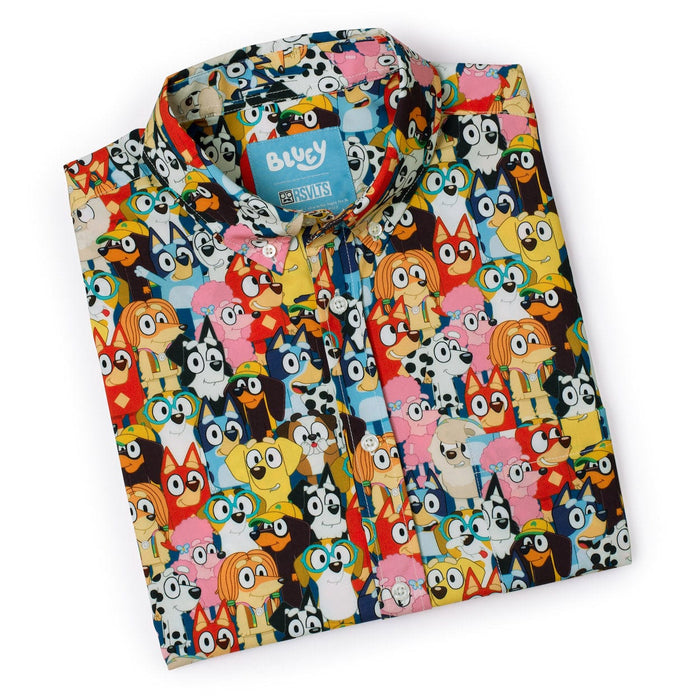 RSVLTS Bluey Short Sleeve Shirt Bluey "Primary Pals" – KUNUFLEX Short Sleeve Shirt