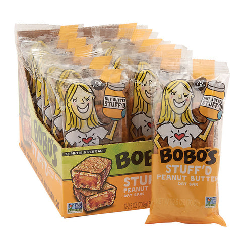 Bobo's Peanut Butter Filled Oat Bar - 12 Count 2.5 OZ