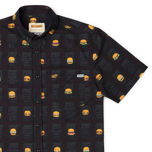 RSVLTS XS RSVLTS® Bob's Burger "Burger Shirt"_ KUNUFLEX Short Sleeve Shirt Bob's Burger "Burger Shirt"_ KUNUFLEX Short Sleeve Shirt
