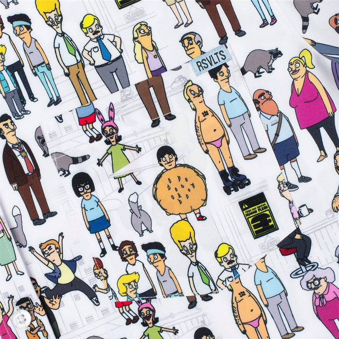 RSVLTS RSVLTS® Bob's Burgers "Character Mash Up"_ KUNUFLEX Short Sleeve Shirt Bob's Burgers "Character Mash Up"_ KUNUFLEX Short Sleeve Shirt